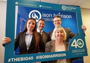 Katrina Stapleton - Paralegal, Gareth Naylor – Head of Personal Injury, James Thompson – Head of Clinical Negligence, Tracey Stringer - Chartered Legal Executive
